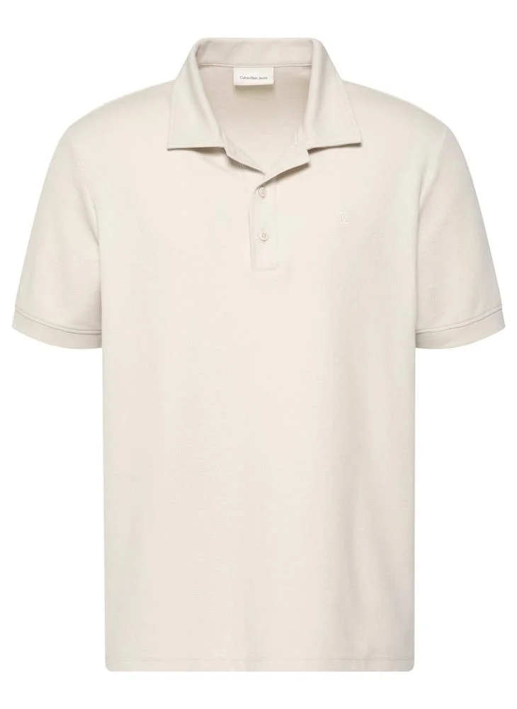 Calvin Klein Jeans  Easy Micro Waffle Camp Polo for Men | Best Price UAE